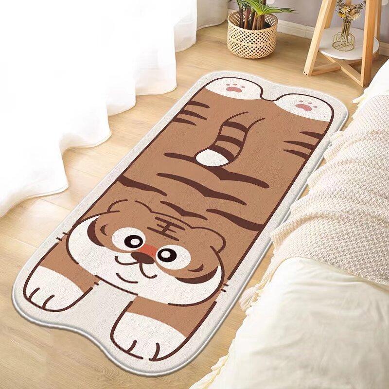 Cartoon Buitenaards Wezen Schattig Slaapkamer Nachtkastje Tapijt Zacht Vachtachtig Materiaal Balkon Woonkamer Bank Imitatie Kasjmier Tapijt Huisdecoratie 50X120CM(1.6X3.9FT