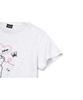 CPGN STUDIO Dear Bloom Crop Short Sleeve T-Shirt Melange White