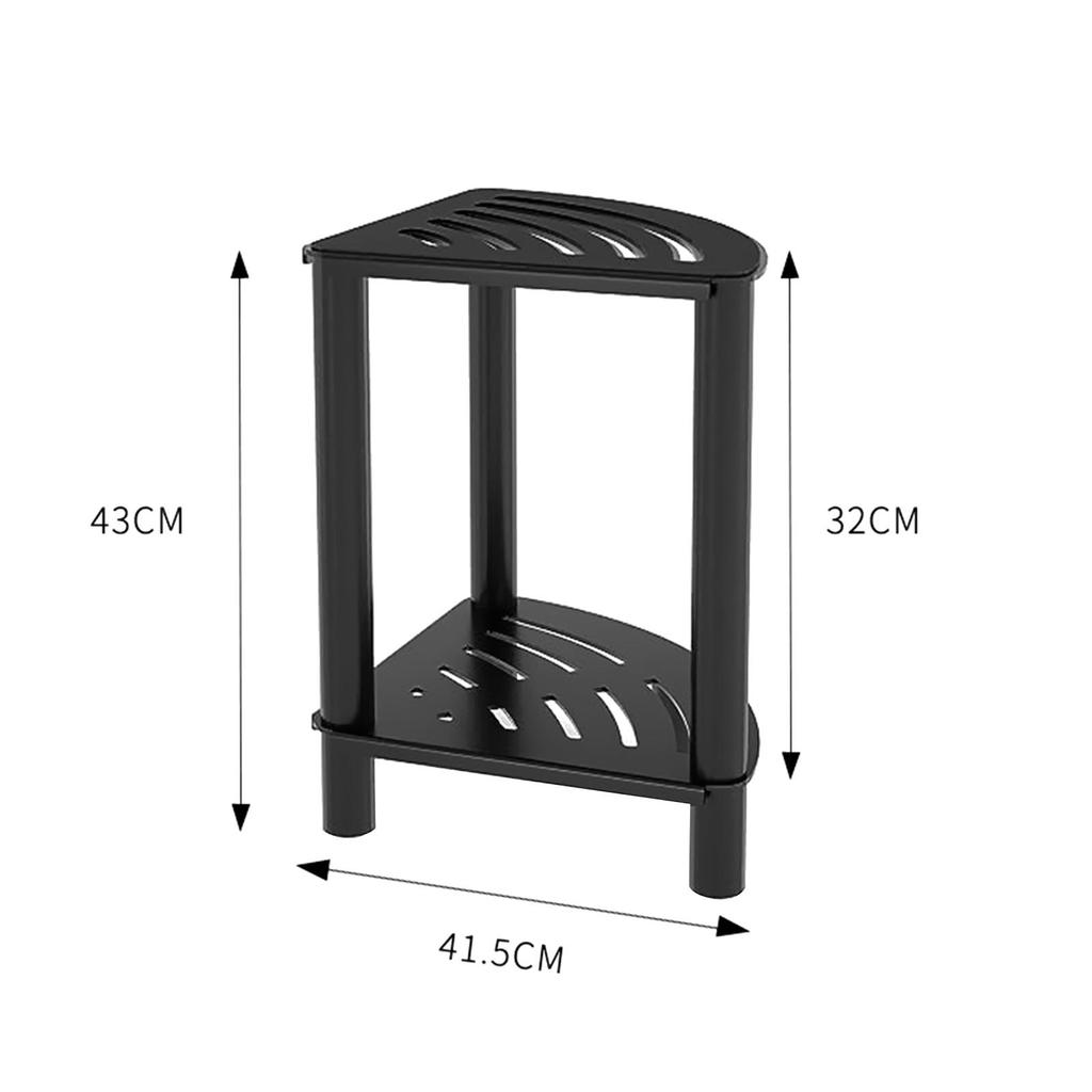 Foot Rest Shoe Stool, Multifunctional Lightweight Corner Shower Stool for Shaving Legs, Inside