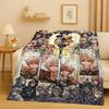 Sanrio Kingdom Hearts Cartoon Game Mickey Flannel Blanket,Ultra Soft Plush Throw for Home Bedroom Bed Sofa Cover Christmas Gift