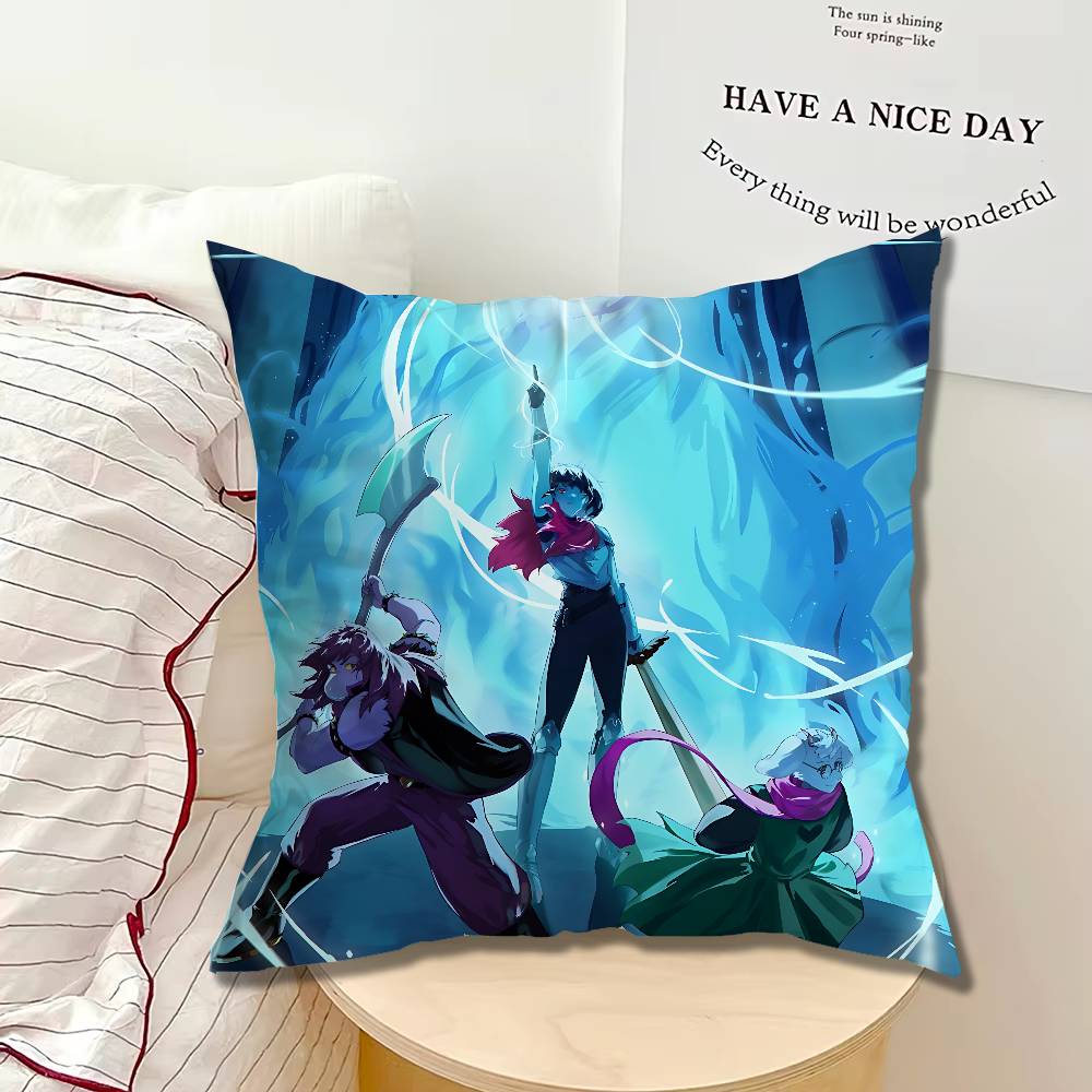 Spamton Game DDeltarune Pillow cases Organic Linen Pillow Case DoubleSided Print Cushion Cover for Sofa Home Decor Gift