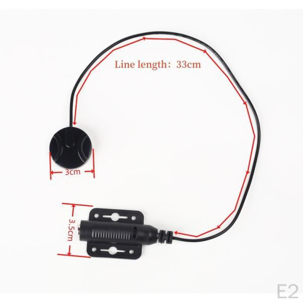 Guitar Ukulele Piezo Pickup 13inch Cable Versatile Quick Installation for Classical and