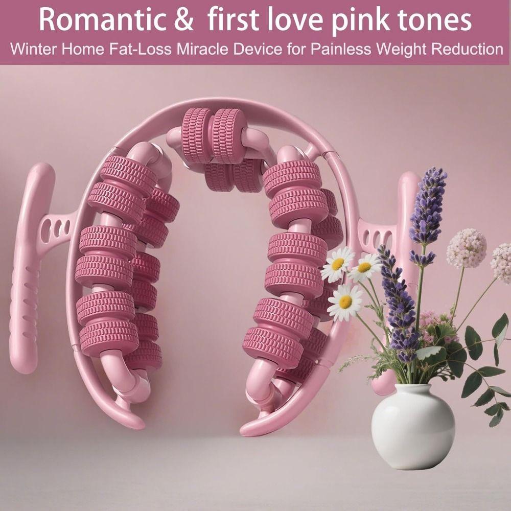 Portable Manual Leg Massager 28 Wheel Manual Muscle Massager Roller Post-Workout