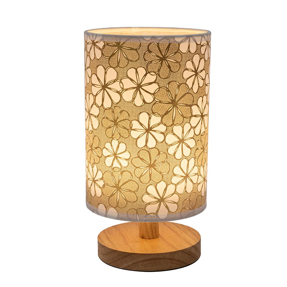 

2024 круглый ретро креативный светодиодный настольный светильник для спальни, отеля, прикроватная лампа из цельного дерева с USB-разъемом Warm White белый