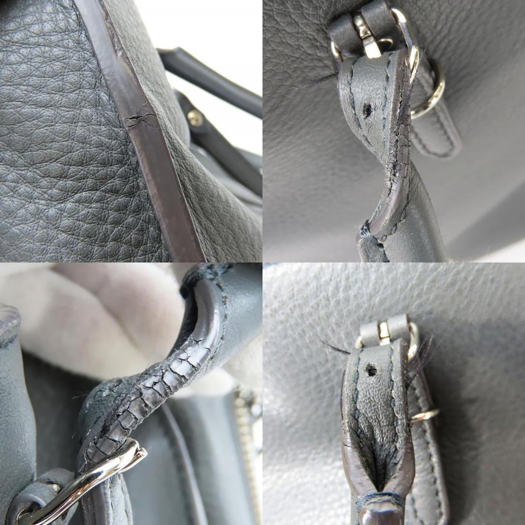 Used BALENCIAGA Tote Bag paper 432596 Calfskin gray 2WAY