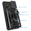 For Motorola Moto S50 Neo 5G/G85 5G Case with Slide Camera Lid PC+TPU Kickstand Phone Cover