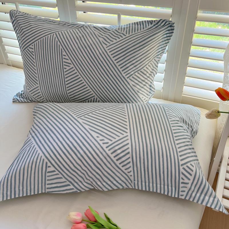 100% Baumwolle Kissenbezug Set - Zwei Stück: Einzeln 40x60cm, Extra Groß 48x74cm, Kernbezug 50x80cm