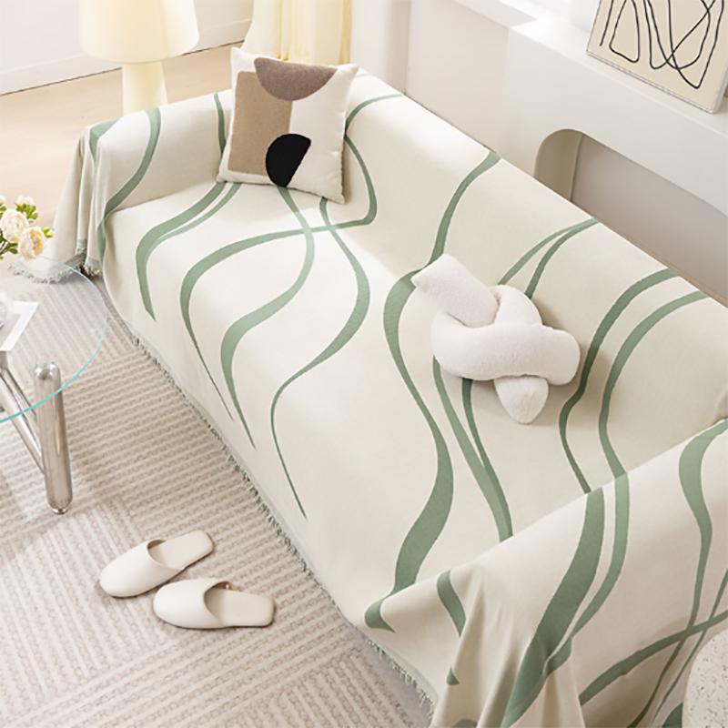 Nordic Sofa Throw Blankets Outdoor Camping Picnic Big Blanket Leisure Relaxed Beach Towel White Travel Carpet Tassels Linen