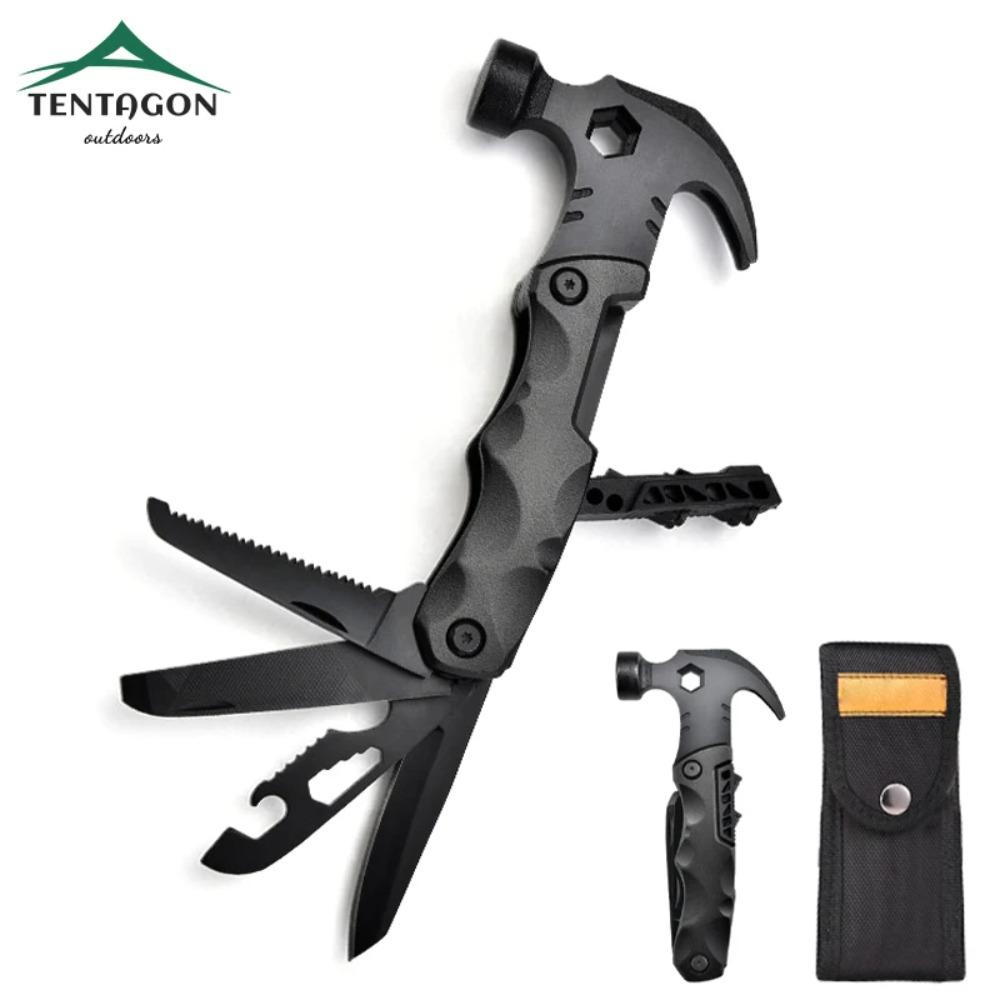 Portable Multifunctional Plier Tool Claw Hammer Stainless Steel Tool Outdoor Survival Wire Cutter Camping Knife Wrench Hand Tool