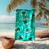 Personalized customized proof beach towel with Animal Crossing  pattern - soft, absorbent, quick-drying, perfect swimming, camping&bathing