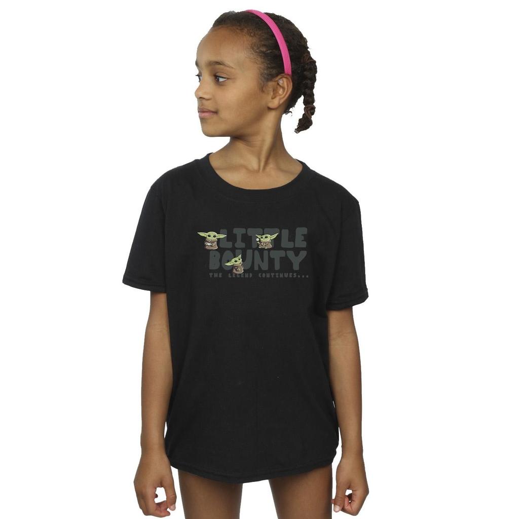 Star Wars The Mandalorian Girls Little Bounty Hunter Cotton T-Shirt