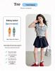 Girls' 2026 Sleeveless Polo Shirt & Sports Skirt Shorts Two-Piece Summer Set