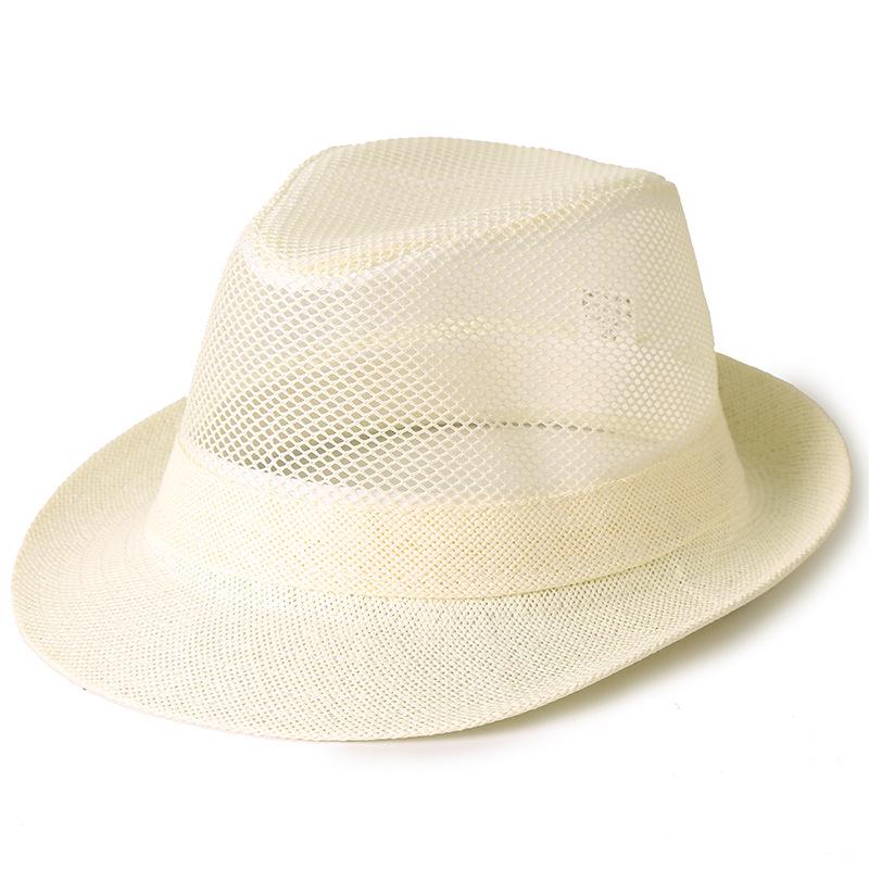 Men's Summer Breathable Mesh Straw Hats - Casual, Cool Outdoor Hats for Middle-Aged and Elderly