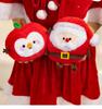 Children's Plush Santa and Snowman Christmas Dolls Gift
