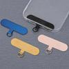 4PCS Universal Stainless Steel Phone Lanyard Patch Cards Sturdy Anti-Lost Metal Ultra Thin Replacement Part Lanyard Tether Tab