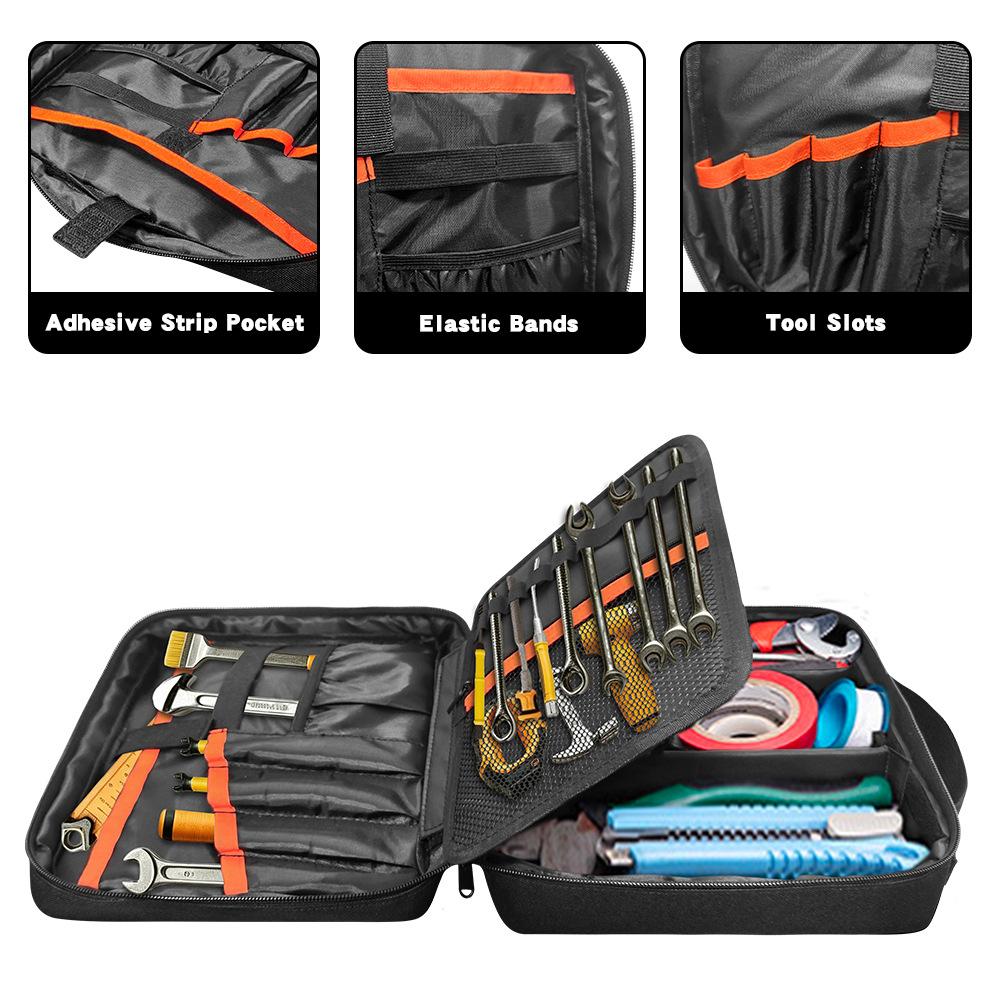 2026 New Multifunctional Tool Bag Thickened Large Capacity Waterproof Wear-Resistant Toolkit MultiPocket Electrician Storage Bag