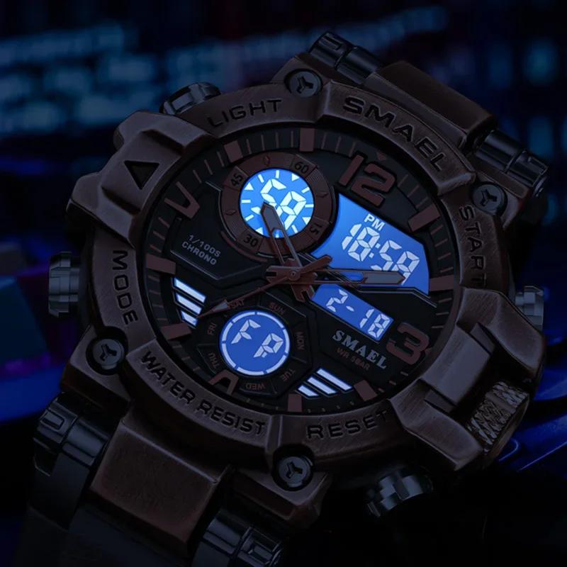 SMAEL 8110 LED Watches New 50m Waterproof Digital Watches Shockproof Sports Men Electrionic Sports Watches Men