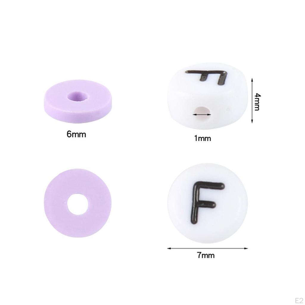 24 Grid 6mm Polymer Clay Beads Pendant DIY Bracelets Creating