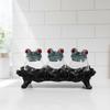 3 Piece Frog Spice Jar Set Clear Seasoning Jars Empty Spice Containers for Salt Pepper Spices Tea Leaves