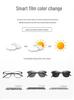 Unisex Retro Square Glasses with Anti-Blue Light, Photochromic Lenses, and Prescription Option.