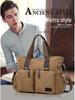 Men's Large Capacity Casual Canvas Crossbody Handbag