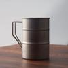 Retro Distressed 304 Stainless Steel Outdoor Mug - Portable Camping Coffee or Juice Cup