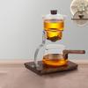 Creative Magnetic Teapot for Gongfu Tea, Glass Tea Kettle with Removable Infuser Filter, Luxury Water Separation Service Case