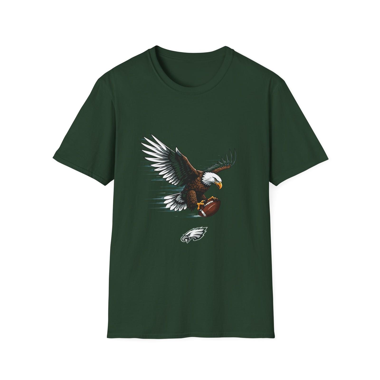 

Унисекс Футболка Philadelphia Eagles, Спортивная одежда команды по американскому футболу NFL, Подарок для фаната спорта, M