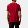 Calvin Klein Breathable Comfortable Letter Round Neck Short Sleeve T-Shirt Men Tops Burgundy 40HM265-643
