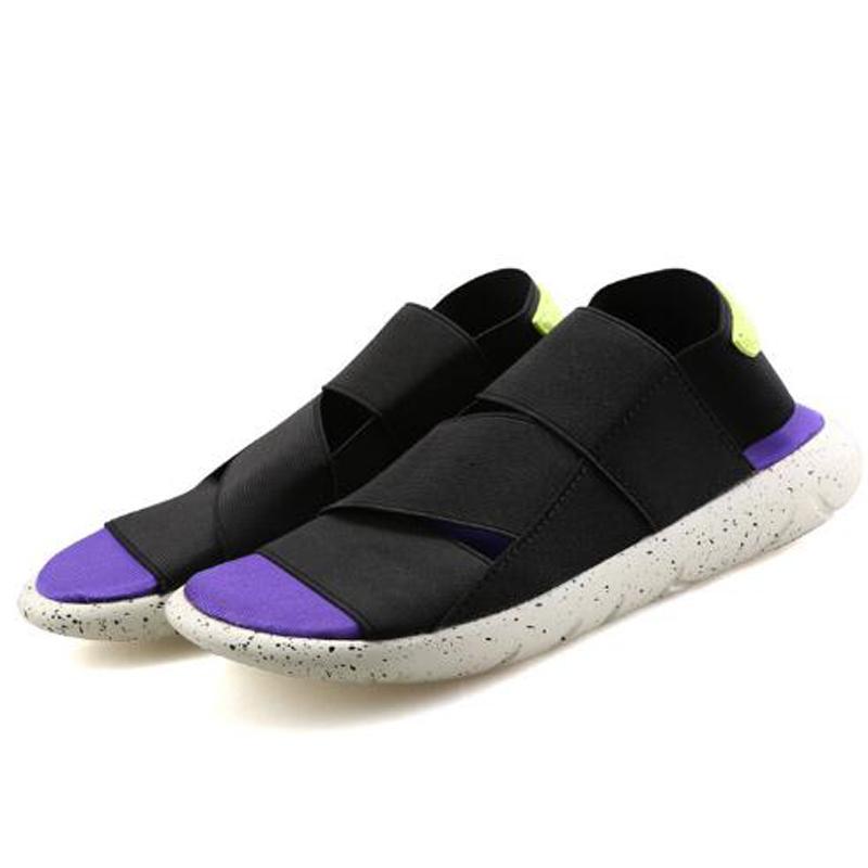 

Парные сандалии мужские спортивные повседневные летние сандалии дикие открытые носки молодежные пляжные туфли zapatos hombre azul H919 36