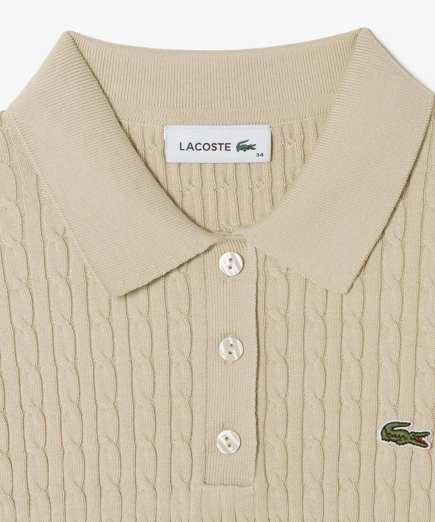 LACOSTE Women'S Cable Sweater Polo Shirt Pf607E-56G 02S