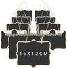 Double-Sided Rustic Chalkboard Pendant Ornament Sign for Weddings and Birthdays