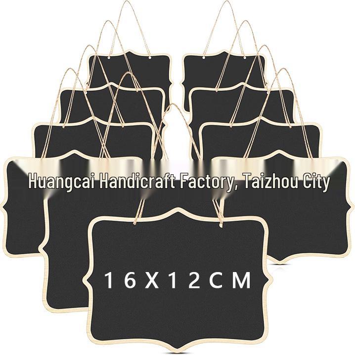 Double-Sided Rustic Chalkboard Pendant Ornament Sign for Weddings and Birthdays