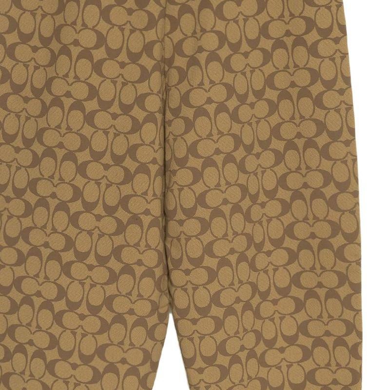 Coach FW22 Logo All Over Print Jogger Pants Women Bottoms Brown CB586-E7V