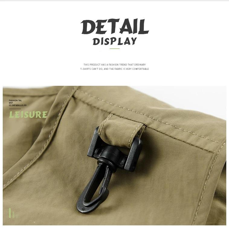 Outdoor Leisure Vest Men's Multi-Pocket Breathable Outdoor Sports Coat High-Quality Design Leisure Vest Men