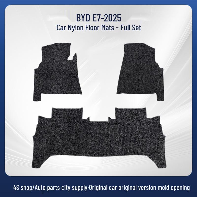 Thickened Nylon Floor & Trunk Mats for BYD E7-25 Model Car