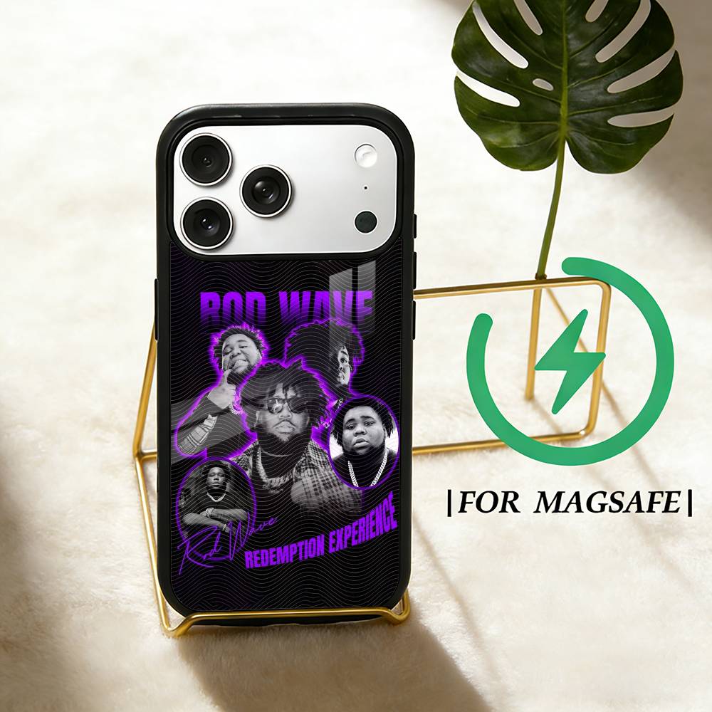 

Rapper R-Rod Wave Phone Case For iPhone 17 16 15 14 13 12 Pro Max Plus for Magsafe Mirror Wireless Magnetic Cover iPhone16PRO