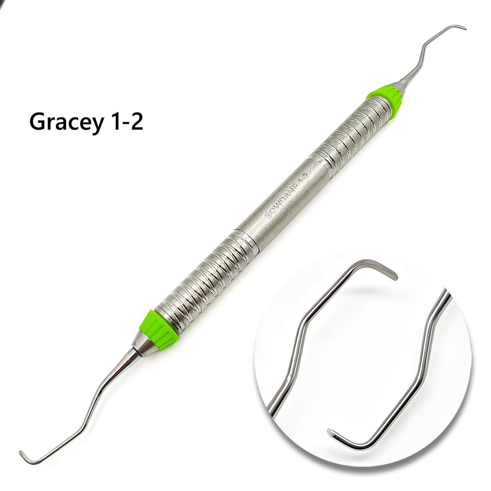 1 pieza de alta calidad Curetas Gracey Dentales Raspador Periodontal Acero Inoxidable Curetas Óseas Periodontales Perio