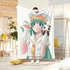 Anime Figure A-ARIAA Throw Lightweight 240g Flannel Blanket Soft Skin-friendly for Summer Cooling