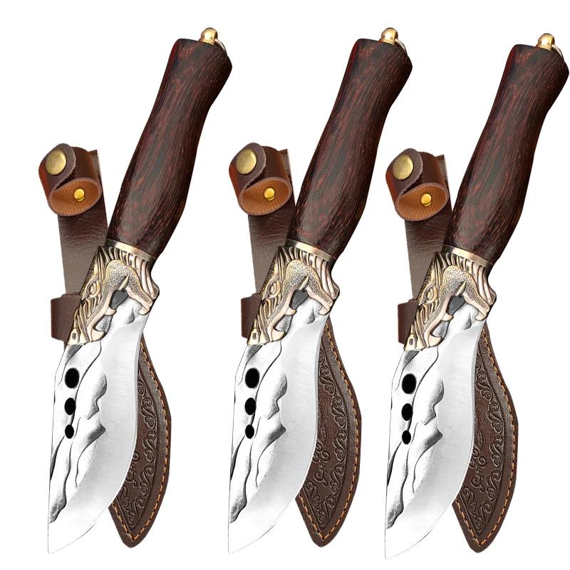 Kitchen Knives Butcher Boning Knife Stainless Steel Meat Vegetable Knife Household Meat Cleaver Multi-Purpose Forged Knife