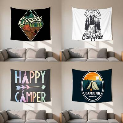 Happy CCampers Tapestry Customizable Tapestries Of Various Styleswall Hangings Celebrity Photo Printingwall Hangings