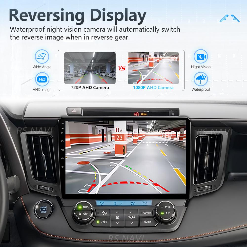 Android 16 for Toyota RAV4 2012 - 2018 Carplay Auto Radio Multimedia Player Car Stereo GPS Stereo 2din Steering Wheel Control