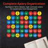 50Pcs Colorful Number Labels Small Holes Identification Tag Reusable Tag  Animal Identification