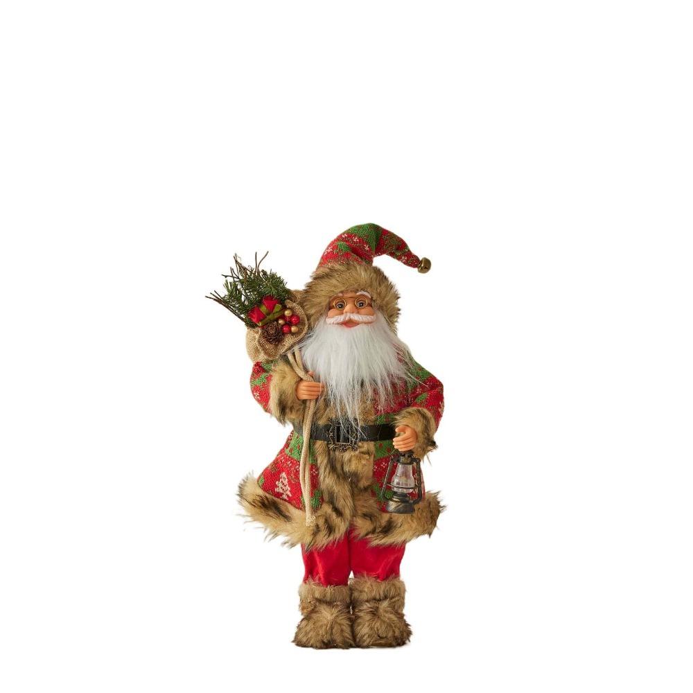 Standing Santa Claus  Statue Ornaments 30/45cm Santa Claus Toy Santa Claus Doll  Mall