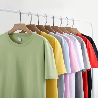 Kurzarm-T-Shirt aus Baumwolle für Herren, Modetrend in Schwarz und Weiß, Sommer-T-Shirt für Herren und Damen mit reiner Farbe, einfaches Match