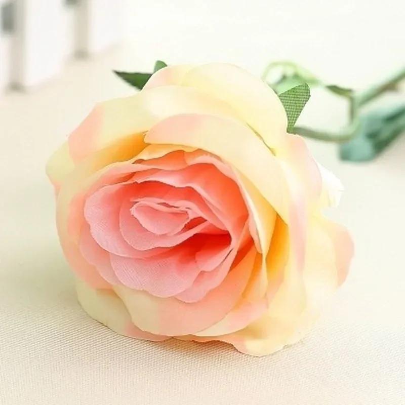 1Pc Artificial Flower Flannel Rose Fake Flower Wedding Home Decoration Artificial Flower Decoration Valentine's Day Gift Flowers