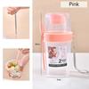 Salad Oatmeal Cup 500ml+300ml Leak-Proof Lid with Fork Spoon Wrist Strap Portable Bento Meal Prep Container for Office Gym Trave