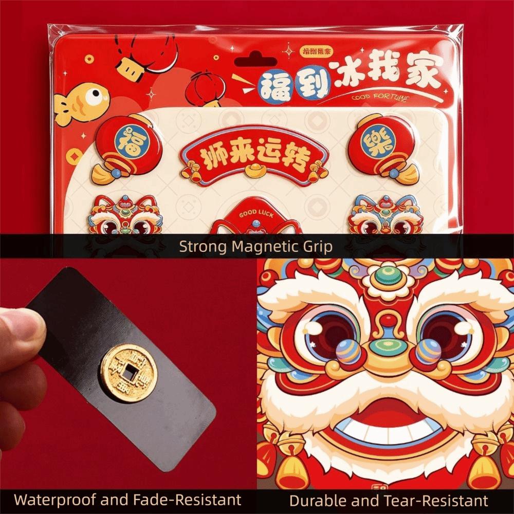 Durable New Year Fridge Magnets Refrigerator Magnets  Spring Festival Decor