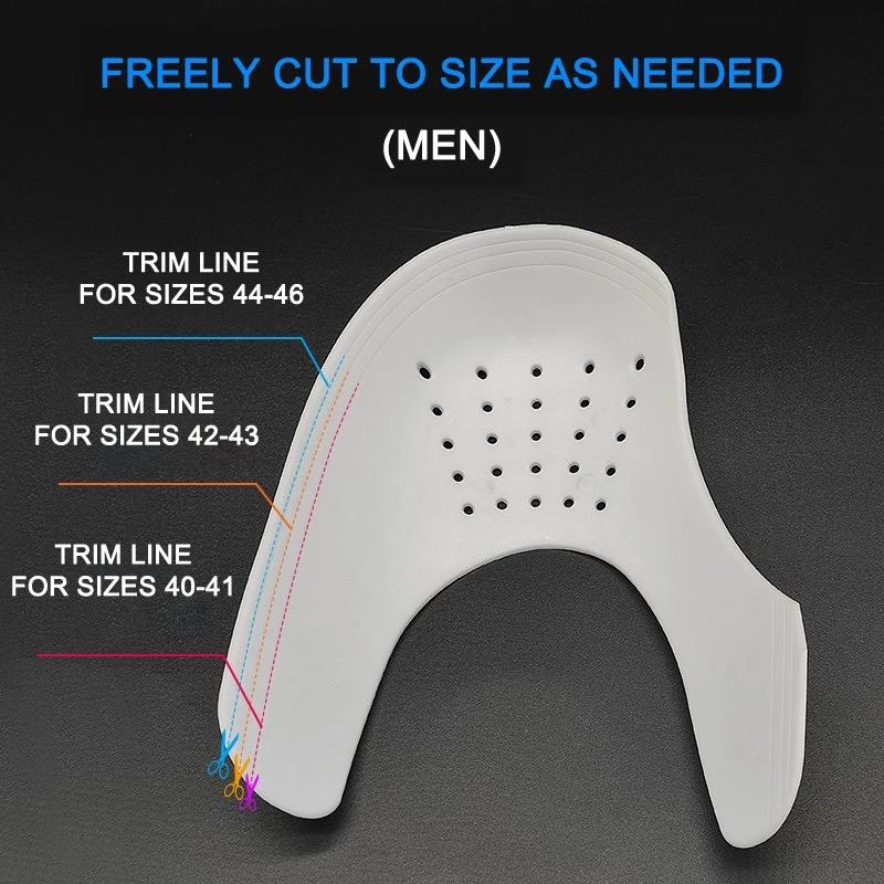 1Pair Toe Cap Support Crease Protector Shoe Anti Crease Bending Crack Shoe Stretcher Lightweight Keeping Shield Sneakers
