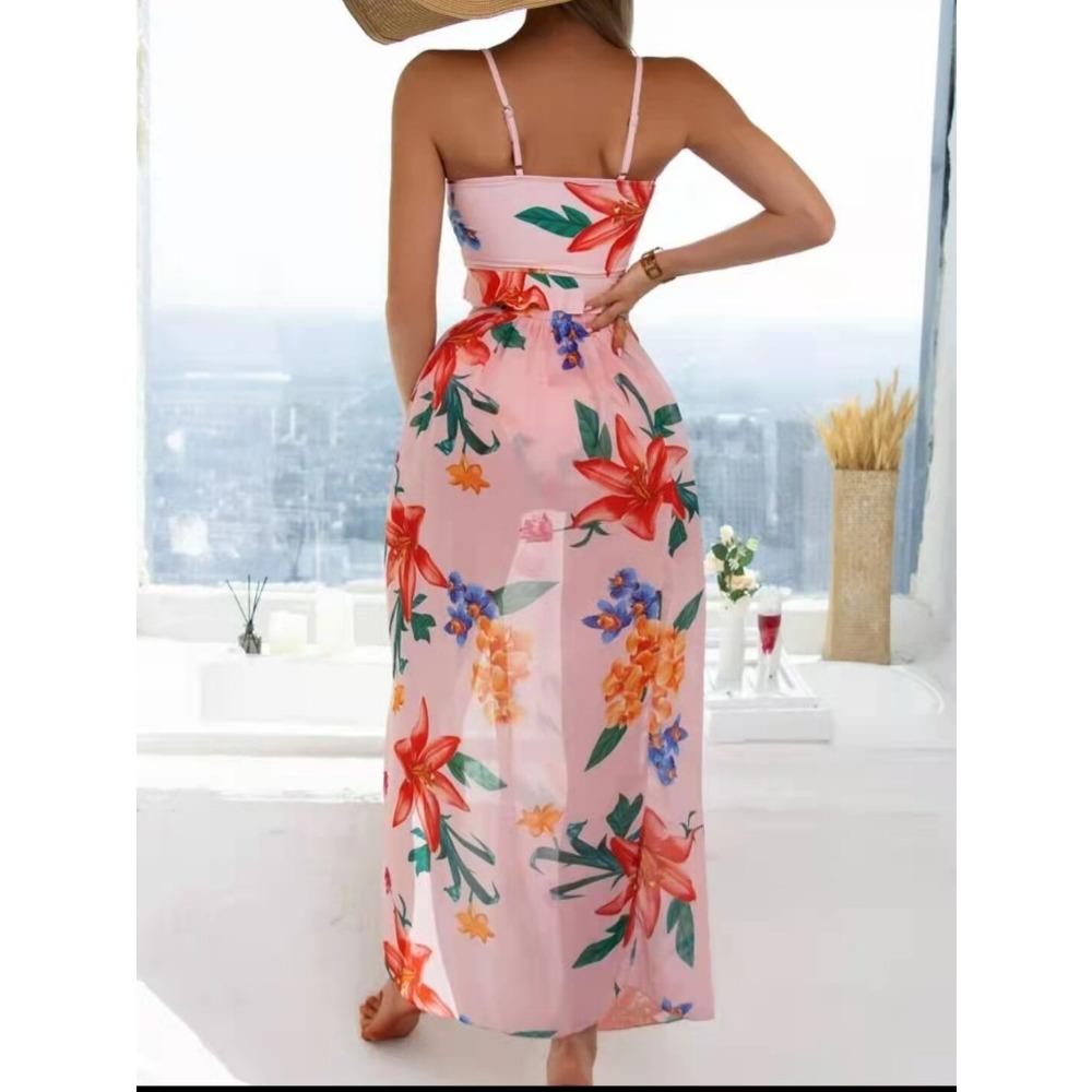 Grenzüberschreitender europäischer und amerikanischer sexy Bikini dreiteilig geteilt langer Rock Badeanzug